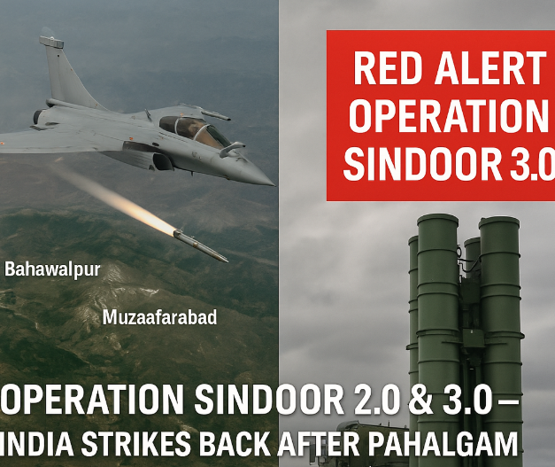 Operation Sindoor 2.0 & 3.0 – India’s Tactical Response to Terrorism After Pahalgam Attack